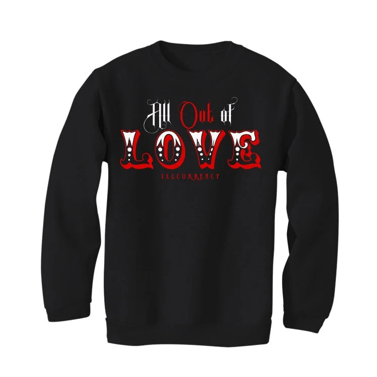Air Jordan 6 “Toro Bravo” | illcurrency Black T-Shirt (All out of love) - Image 4