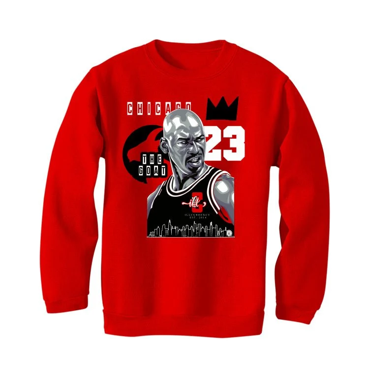 Air Jordan 6 “Toro Bravo” | illcurrency Red T-Shirt (The Goat) - Image 4