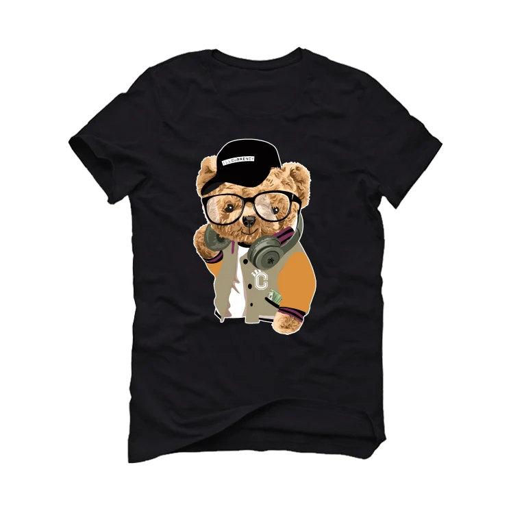 Air Jordan 7 “Black Olive” Black T-Shirt (ill bear) - Image 2
