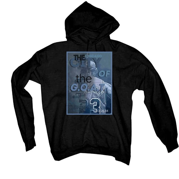 Air Jordan 7 Chambray - Black T-Shirt (CITY OF THE GOAT) - Image 3