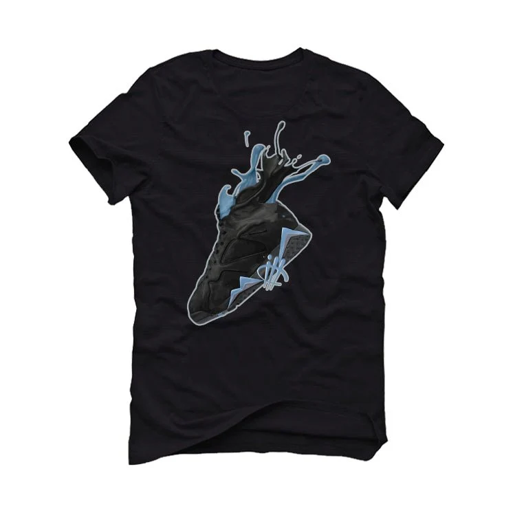 Air Jordan 7 Chambray - Black T-Shirt (SPLASH) - Image 2