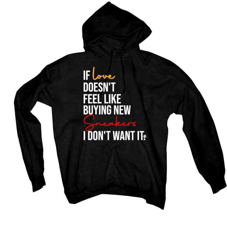 Air Jordan 7 “Citrus” 2022 Retro | illcurrency Black T-Shirt (IF LOVE DONT FEEL..) - Image 3
