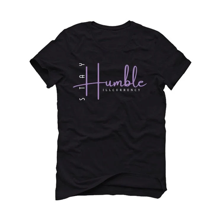 Air Jordan 7 GS “Barely Grape” Black T-Shirt (Stay Humble) - Image 2