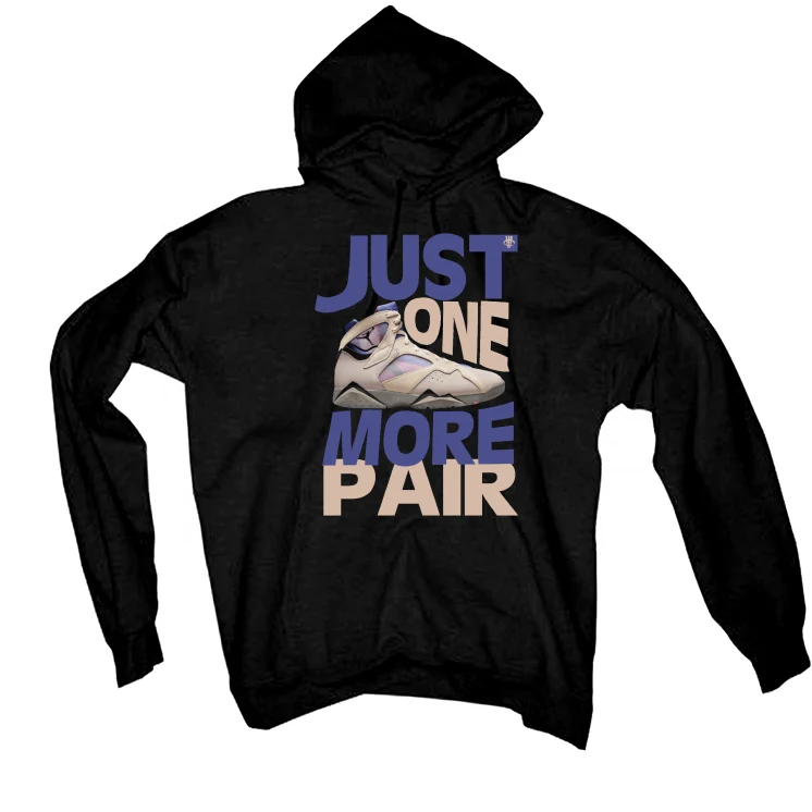 Air Jordan 7 SE "Sapphire" | illCurrency Black T-Shirt (JUST ONE MORE PAIR) - Image 3