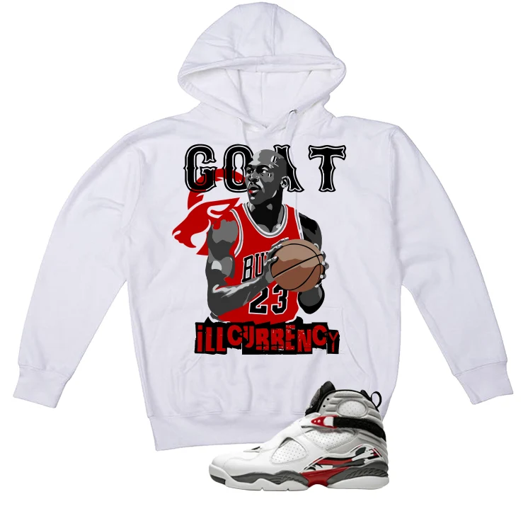 Air Jordan 8 Bugs Bunny Matching T-Shirt, Sweatshirts & Hoodies White T-Shirt (GOAT 23)| illcurrency - Image 3