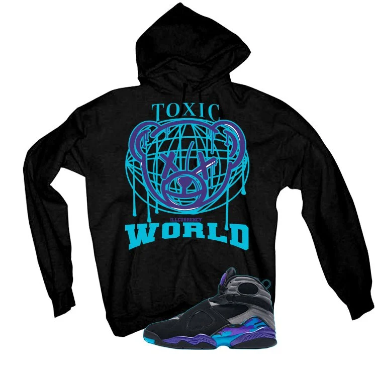 Air Jordan 8 OG Aqua Black T-Shirt (Toxic World)| illcurrency - Image 3