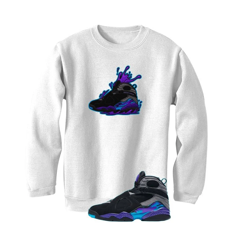 Air Jordan 8 OG Aqua White T-Shirt (Splash 8)| illcurrency - Image 4