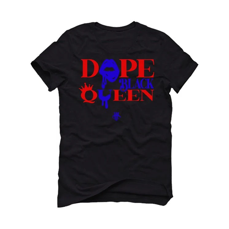 Air Jordan 8 “Playoffs” | illcurrency Black T-Shirt (Dope Black Queen) - Image 2