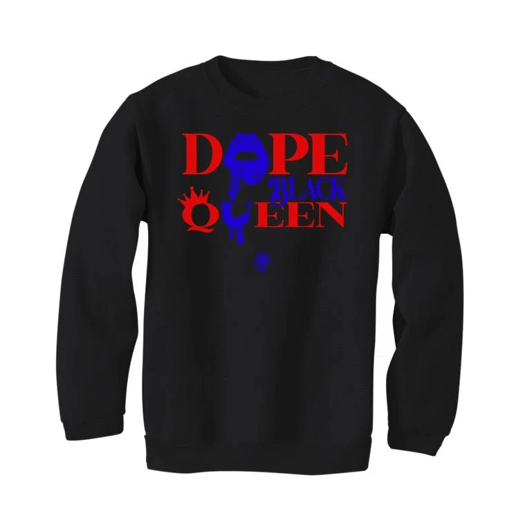 Air Jordan 8 “Playoffs” | illcurrency Black T-Shirt (Dope Black Queen) - Image 4