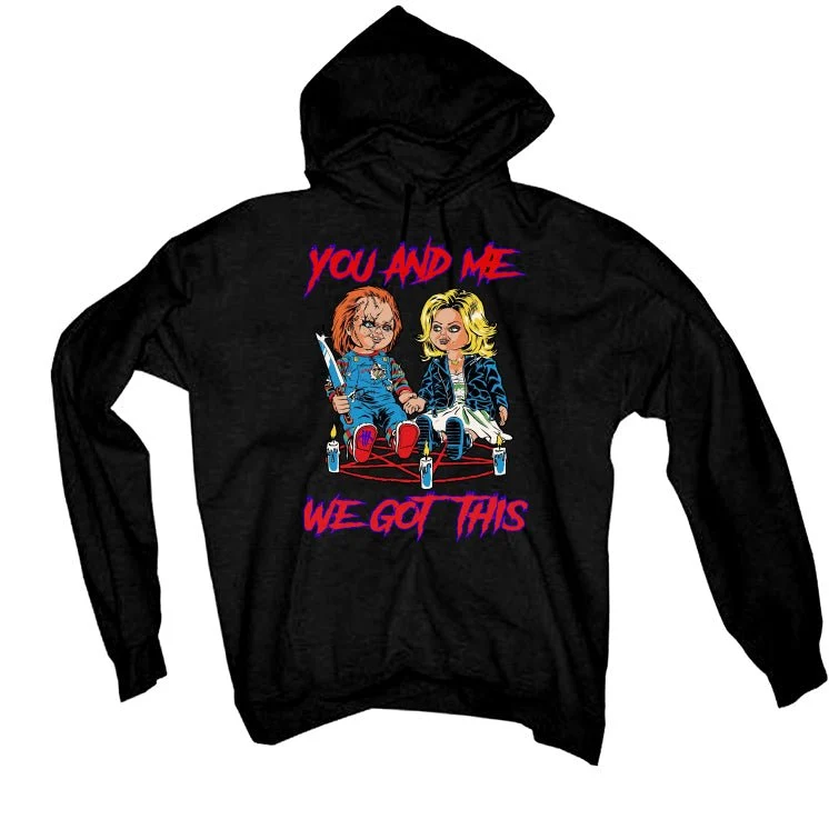 Air Jordan 8 “Playoffs” | illcurrency Black T-Shirt (you and me got this!) - Image 3