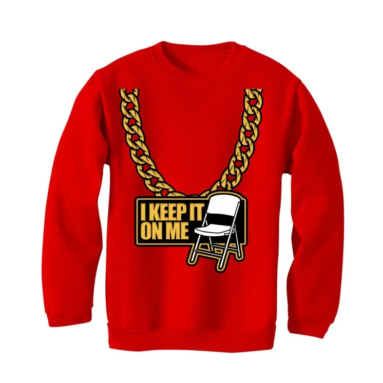 Air Jordan 8 “Playoffs” | illcurrency Red T-Shirt (KEEP IT ON ME) - Image 4
