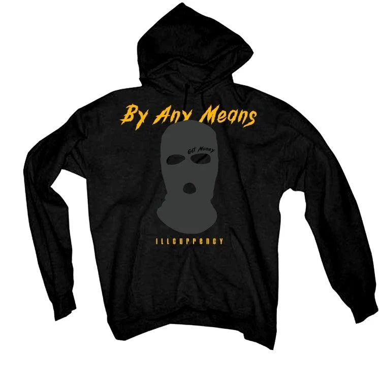 Air Jordan 9 Dark Charcoal University Gold Black T-Shirt (By any means) - Image 2