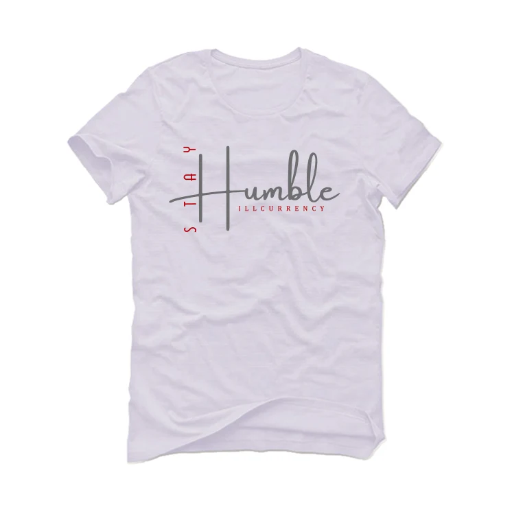Air Jordan 9 “Fire Red” White T-Shirt (Stay Humble) - Image 2
