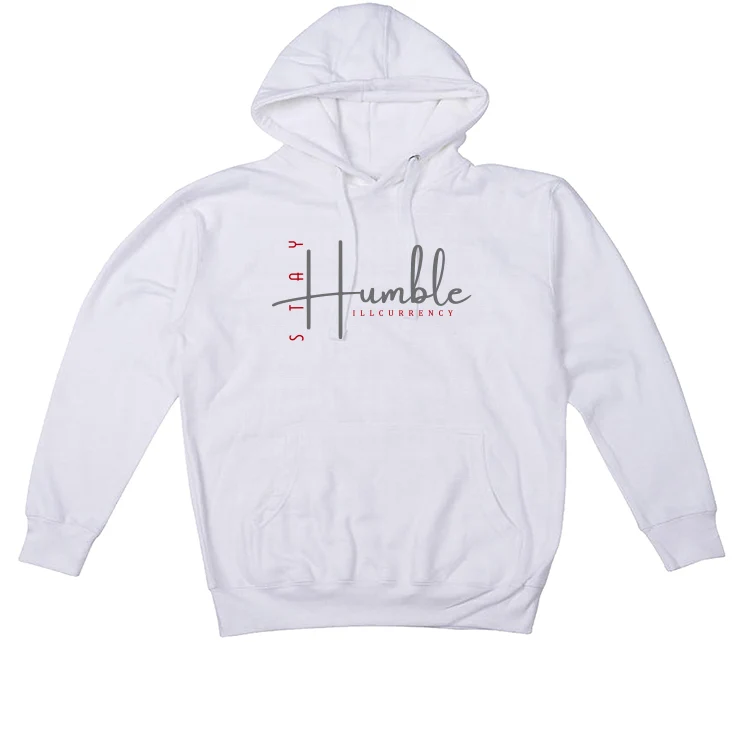 Air Jordan 9 “Fire Red” White T-Shirt (Stay Humble) - Image 3