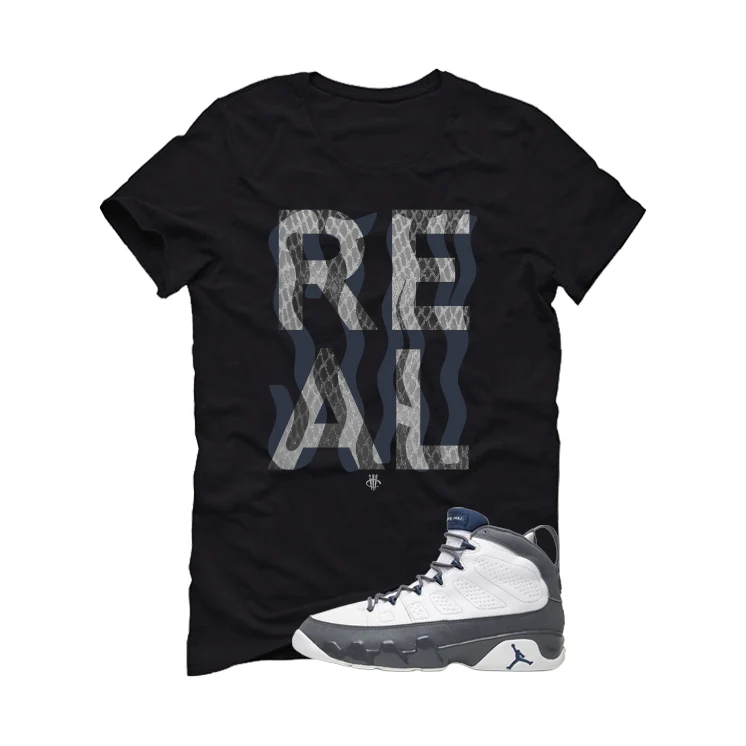 Air Jordan 9 Flint Grey Matching T-Shirt, Sweatshirts & Hoodies Black T-Shirt (Stay Real)| illcurrency - Image 2