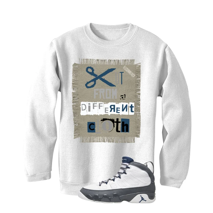 Air Jordan 9 Flint Grey Matching T-Shirt, Sweatshirts & Hoodies White T-Shirt (Cut from a different cloth)| illcurrency - Image 4