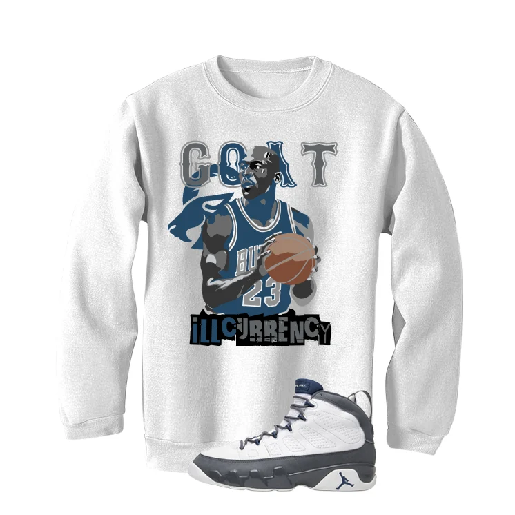 Air Jordan 9 Flint Grey Matching T-Shirt, Sweatshirts & Hoodies White T-Shirt (GOAT 23)| illcurrency - Image 4