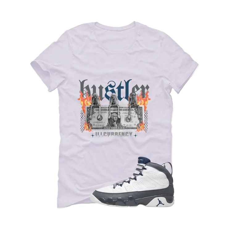 Air Jordan 9 Flint Grey Matching T-Shirt, Sweatshirts & Hoodies White T-Shirt (See No Evil Hustler)| illcurrency - Image 2