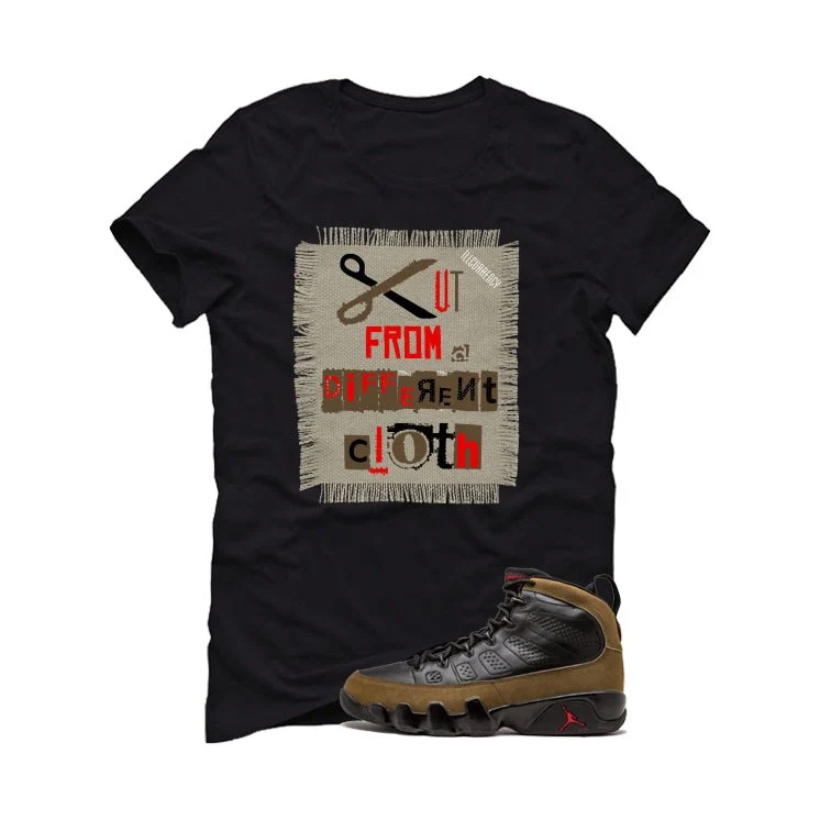 Air Jordan 9 Olive Black T-Shirt (Cut from a different cloth)| illcurrency - Image 2