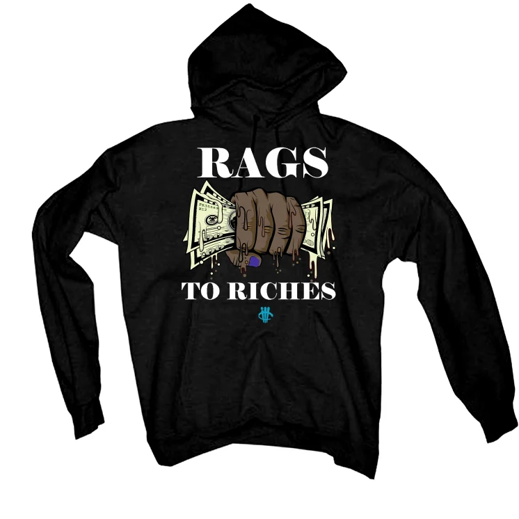 Air Jordan 9 “Olive Concord” Black T-Shirt (RAGS TO RICHES) - Image 3