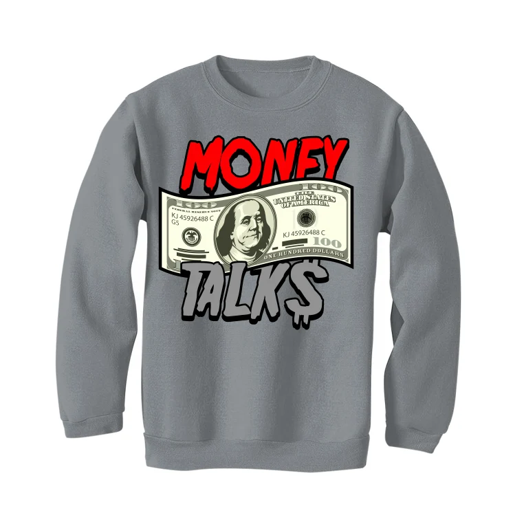 Air Jordan 9 “Particle Grey” Gray T-Shirt (MONEY TALKS) - Image 4