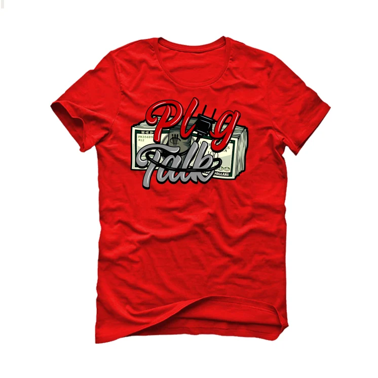 Air Jordan 9 “Particle Grey” Red T-Shirt (PLUG TALK) - Image 2