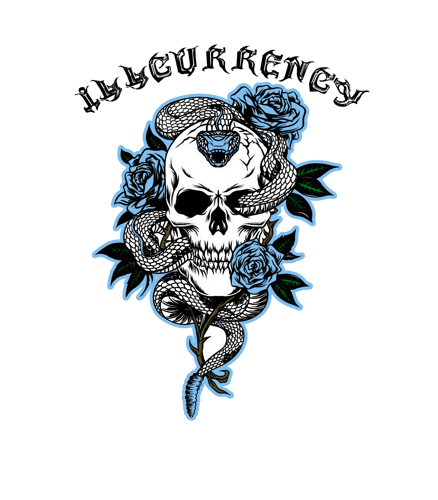 Air Jordan 9 “Powder Blue” | illcurrency White T-Shirt (Skeleton Rose)