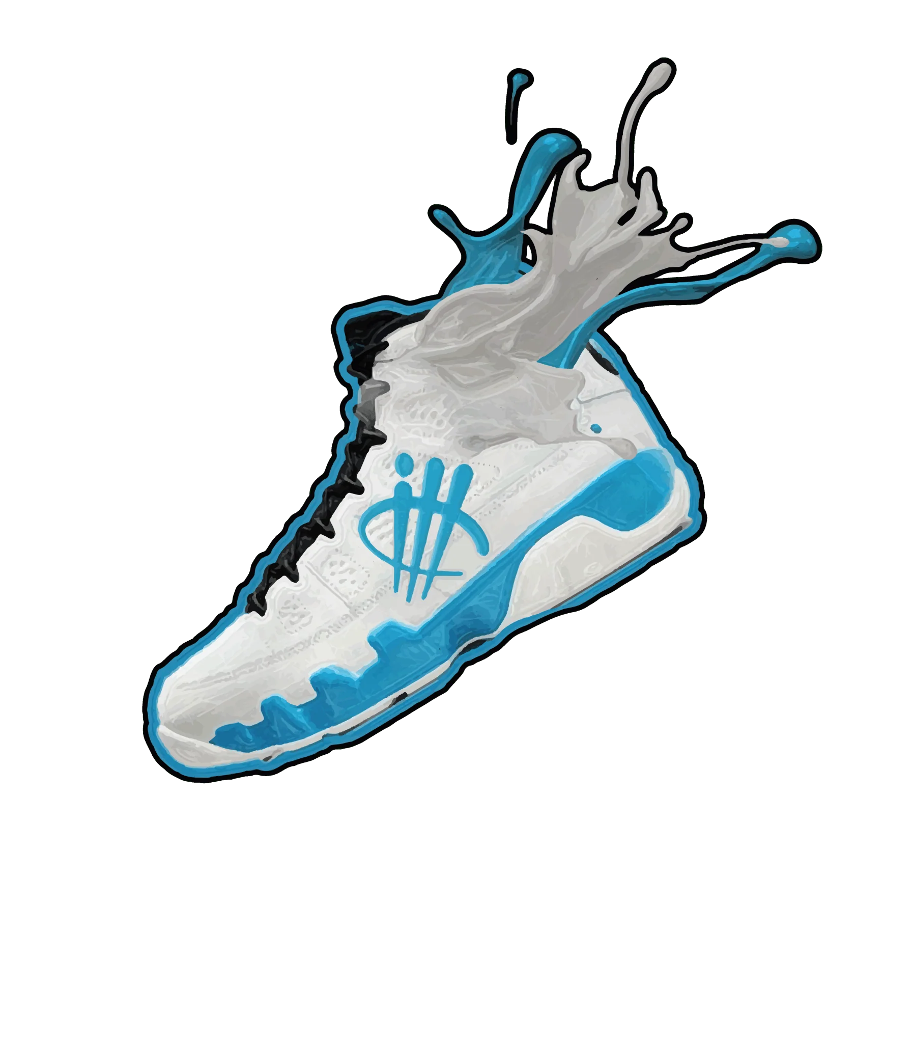 Air Jordan 9 “Powder Blue” | illcurrency White T-Shirt (SPLASH 9)