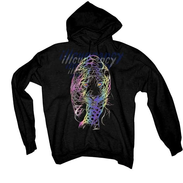 Air Jordan 9 "Racer Blue 3M" Black T-Shirt (Black Cat) - Image 2