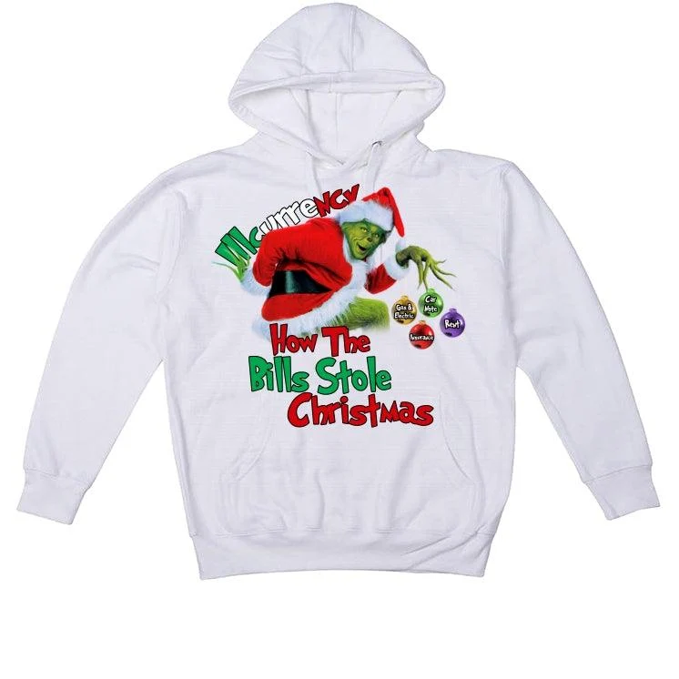CHRISTMAS UGLY SWEATERS White T-Shirt (How the bills stole christmas) - Image 3