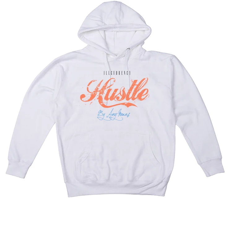 DJ Khaled x Air Jordan 5 “Crimson Bliss” White T-Shirt (Hustle By Any Means) - Image 3