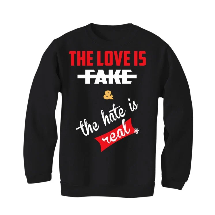 DTLR x New Balance 9060 “Fire Sign” | illcurrency Black T-Shirt (Love is Fake) - Image 4