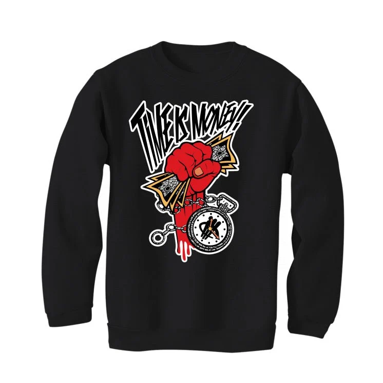 DTLR x New Balance 9060 “Fire Sign” | illcurrency Black T-Shirt (Time Is Money) - Image 4