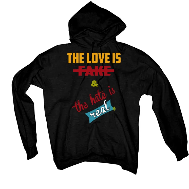 FroSkate x Nike SB Dunk High "All Love No Hate" Black T-Shirt (Love is Fake) - Image 3