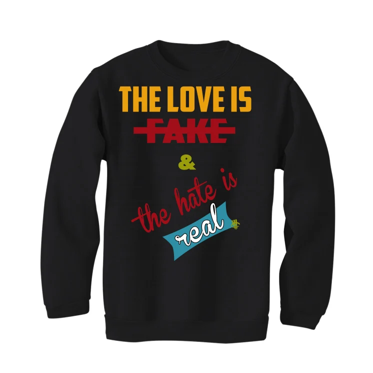FroSkate x Nike SB Dunk High "All Love No Hate" Black T-Shirt (Love is Fake) - Image 4