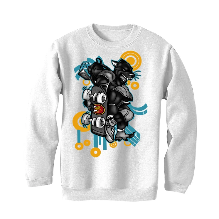 FroSkate x Nike SB Dunk High "All Love No Hate" White T-Shirt (Skateboard Cat) - Image 4