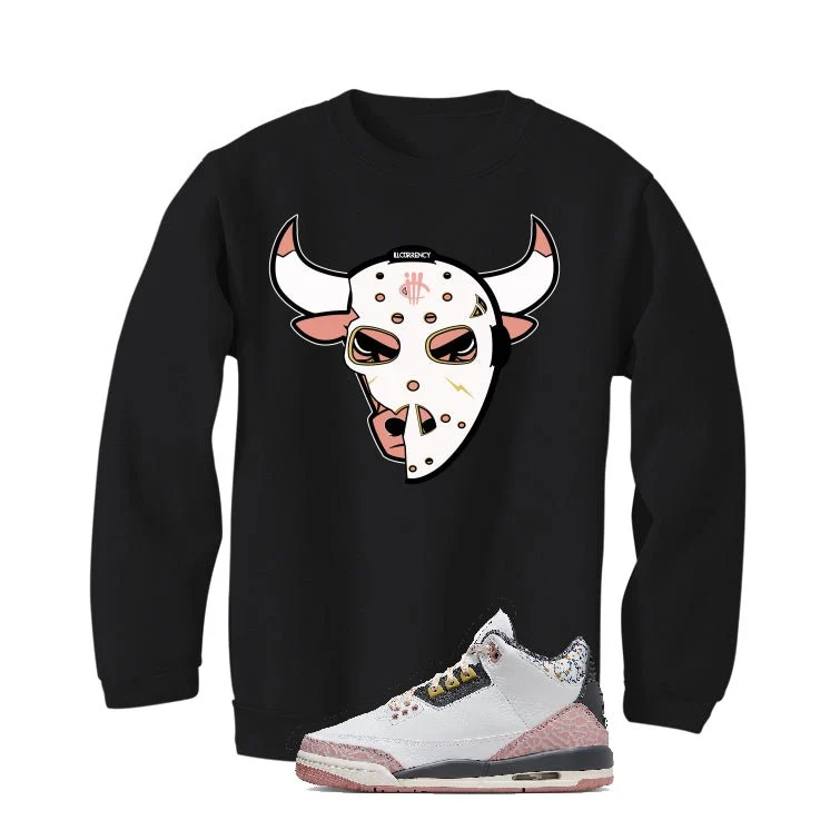 GS Air Jordan 3 “Red Stardust” | illcurrency Black T-Shirt (Jason Bully) - Image 4