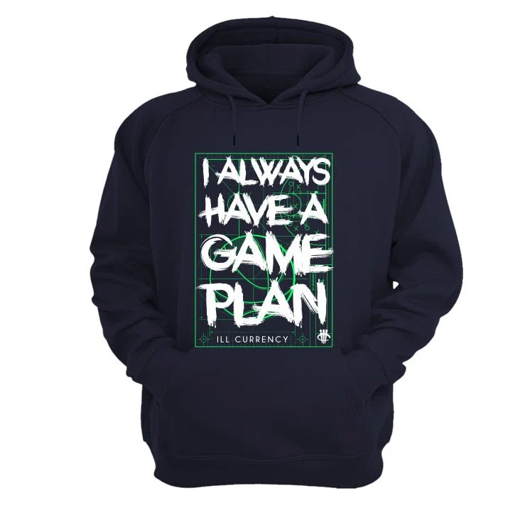 Hugo Covarrubias Molina’s Air Jordan 3 “Doernbecher”| ILLCURRENCY Navy Blue T-Shirt (Game Plan) - Image 3