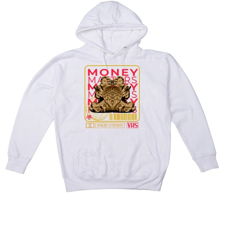 J Balvin x Air Jordan 3 Medellin Sunset - White T-Shirt (MONEY MATTERS) - Image 3