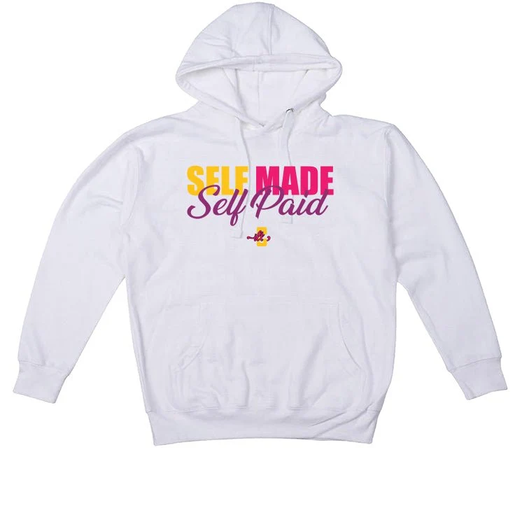 J Balvin x Air Jordan 3 Medellin Sunset - White T-Shirt (Self Made Self Paid) - Image 3