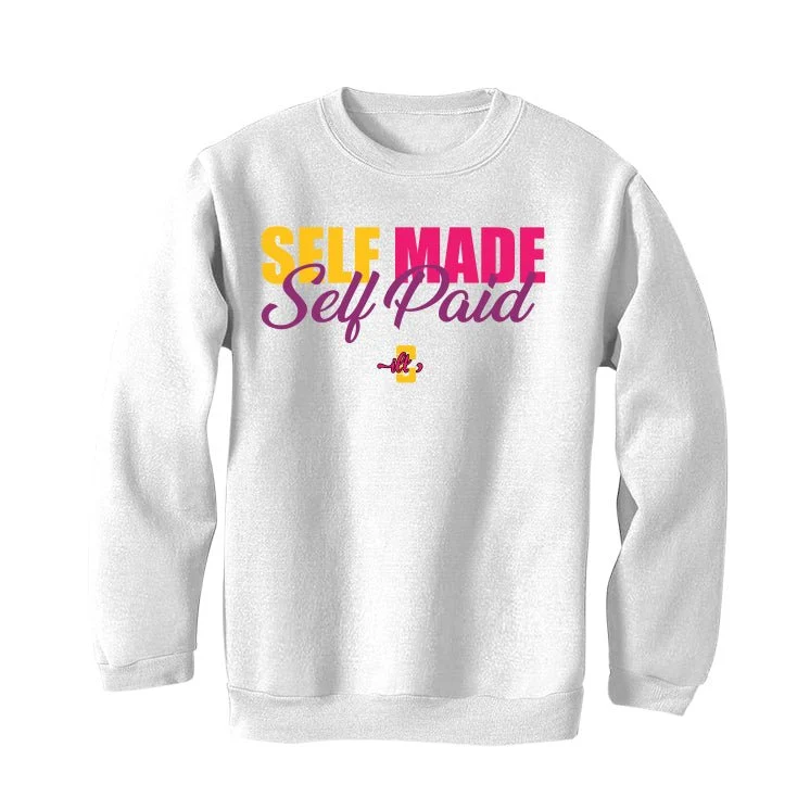J Balvin x Air Jordan 3 Medellin Sunset - White T-Shirt (Self Made Self Paid) - Image 4
