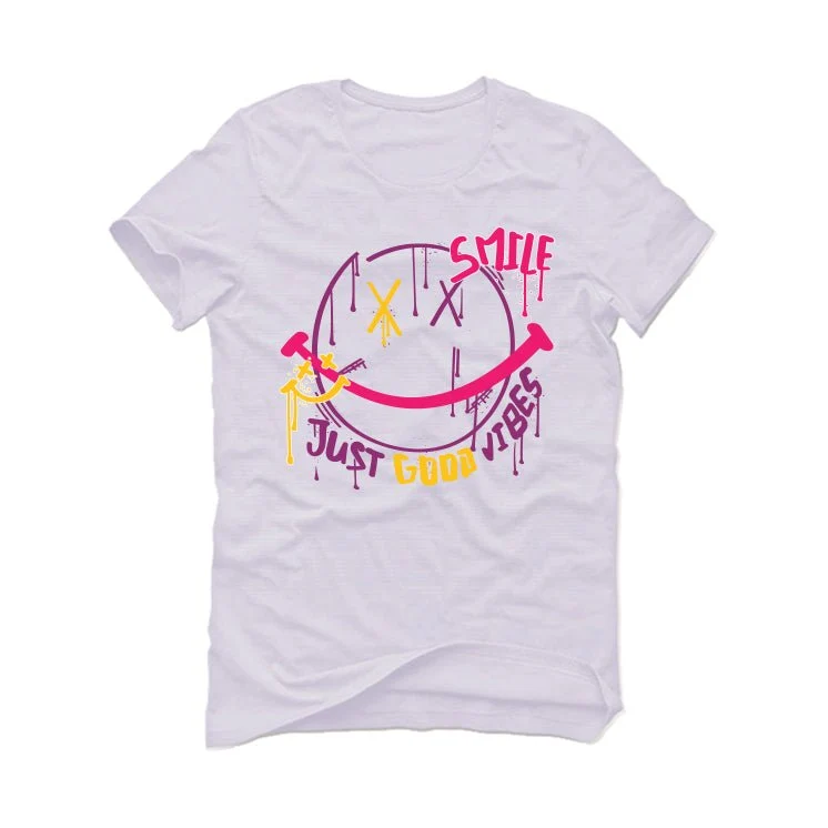 J Balvin x Air Jordan 3 Medellin Sunset - White T-Shirt (Smile) - Image 2