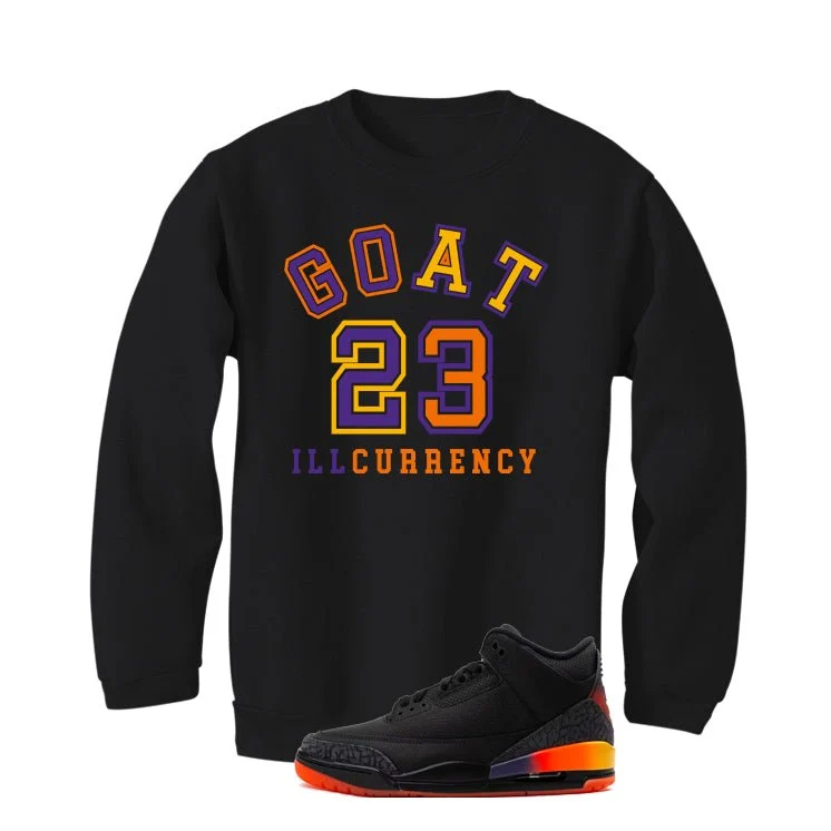 J Balvin x Air Jordan 3 Rio Black T-Shirt (GOAT 23) - Image 4