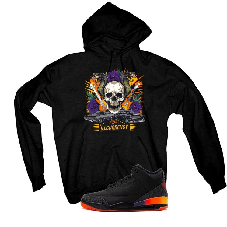 J Balvin x Air Jordan 3 Rio Black T-Shirt (Vintage Illcurrency) - Image 2