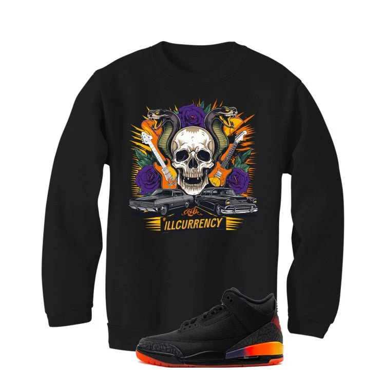 J Balvin x Air Jordan 3 Rio Black T-Shirt (Vintage Illcurrency) - Image 3