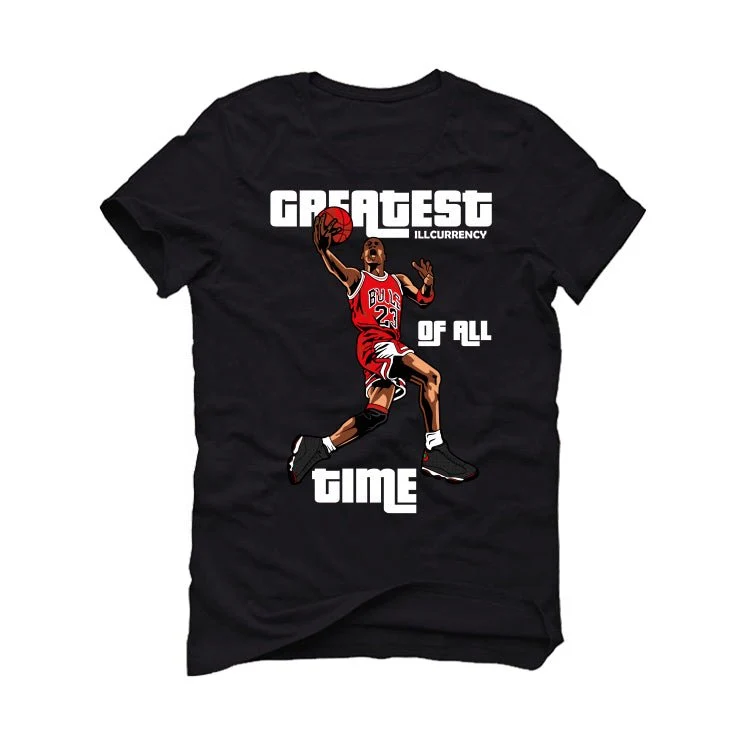 Jordan 13 "Playoffs" Black T-Shirt (greatest of all time) - Image 2