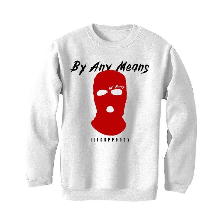 Jordan 4 Retro Fire Red (2020) White T-Shirt (By any means) - Image 3