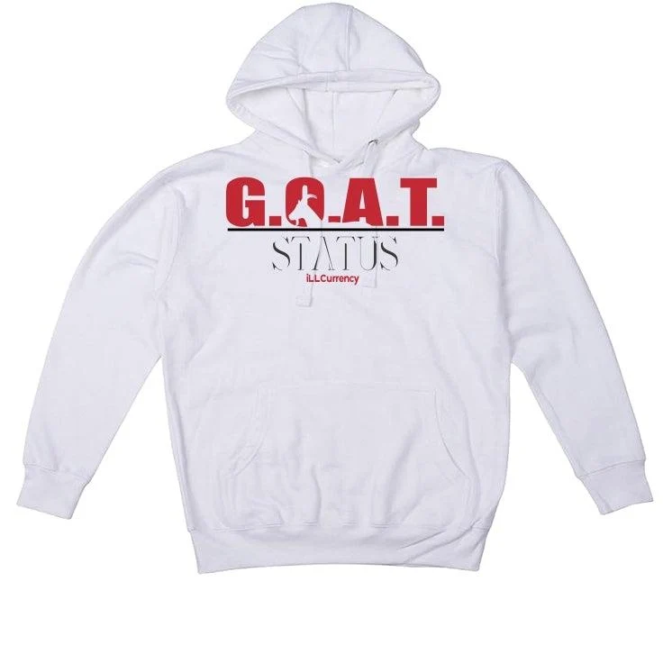 Jordan 4 Retro Fire Red (2020) White T-Shirt (Goat Status quo) - Image 2