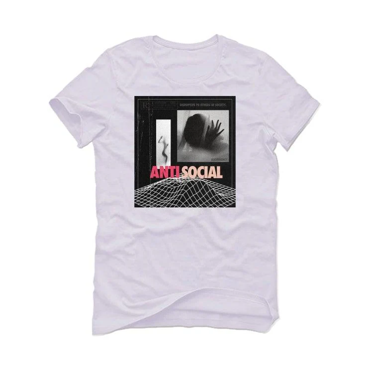 Jordan 5 Low Arctic pink White T-Shirt (ANTISOCIAL) - Image 2