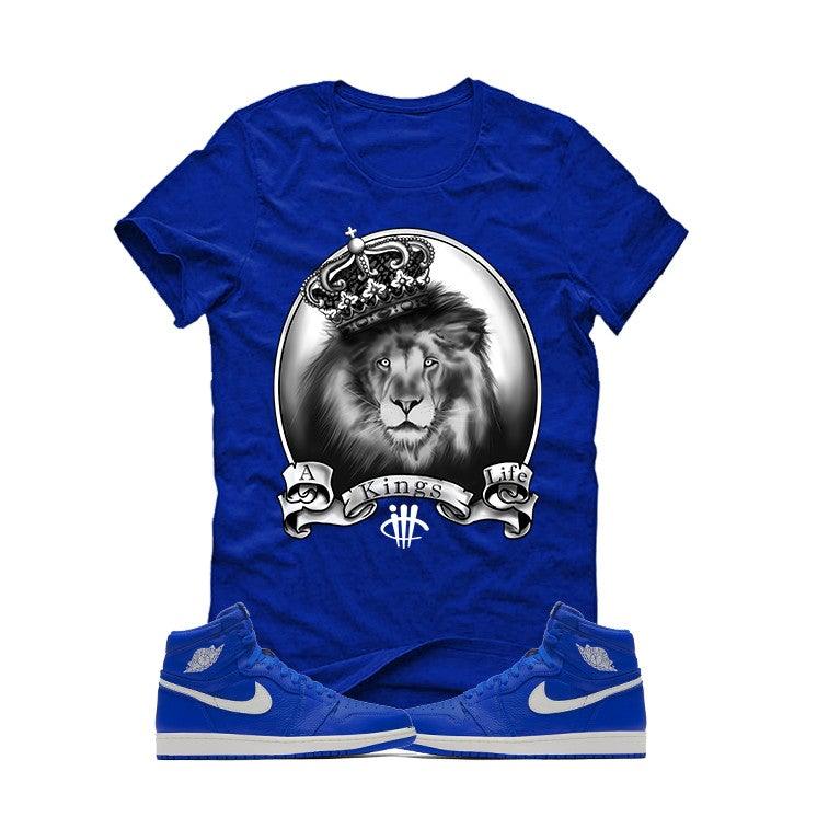 JORDAN RETRO 1 HYPER ROYAL Royal Blue T (A KINGS LIFE) - Image 2